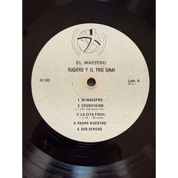 Rugiero Y El Trio Sinai El (Mi) Maestro 1977 LP RI 102 Cleaned G+ - Picture 5 of 8